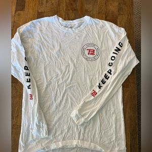 TB12 large white long sleeve